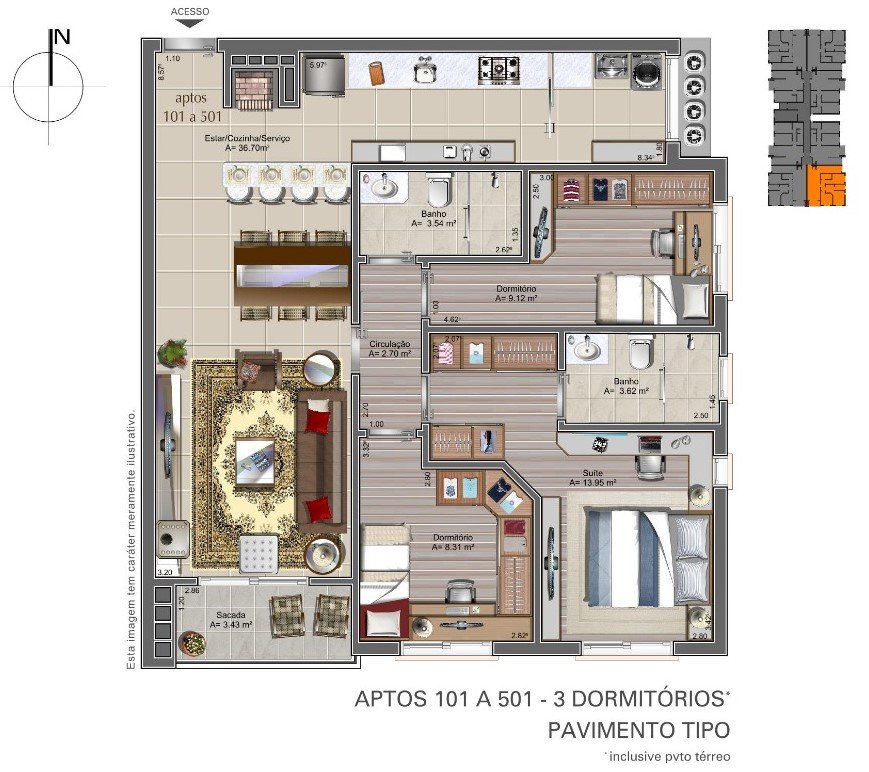 Resid Nonno Ant�nio aptos disp. 101