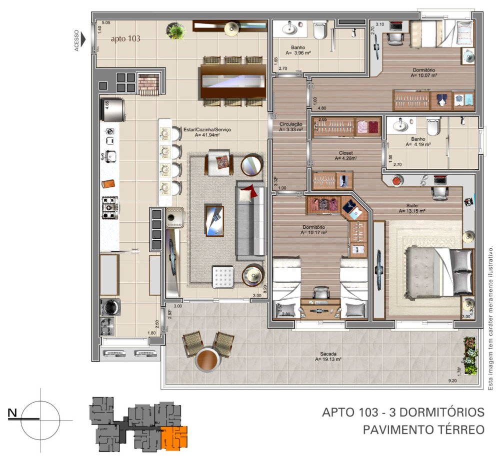 Dispon�vel apto 103