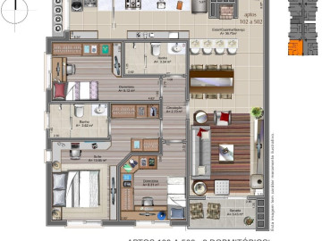 Resid Nonno Antnio aptos disp.102, 302, 402 e 502