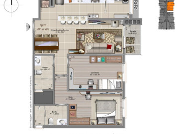 Resid Nonno Antnio aptos disp.205, 305, 405 e 505